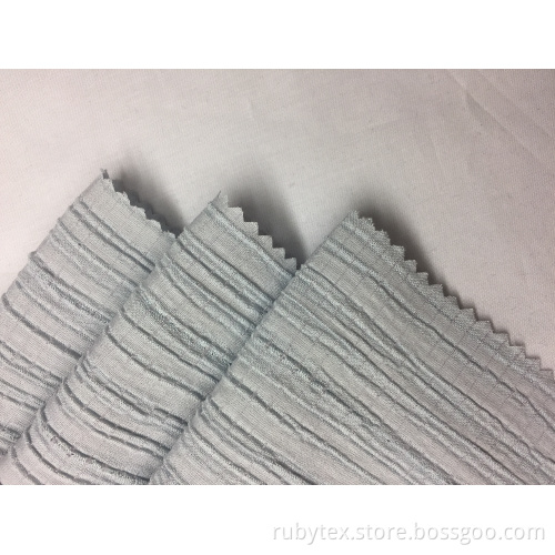 Rayon Polyester Spandex Stripe Crepe Solid Fabric